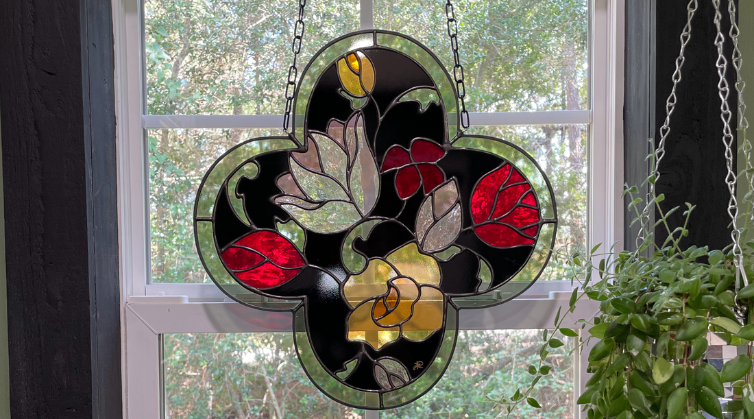 How to Hang A Stained Glass Panel