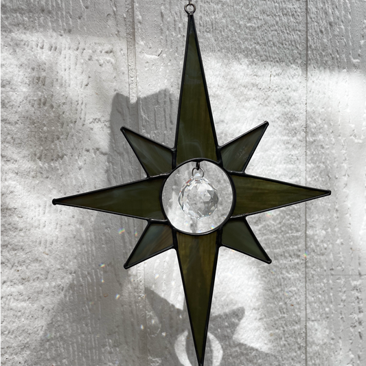 8 Pointed Star Stained Glass Rainbow Maker