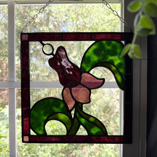 The Bloomers Waltz Stained Glass Suncatcher
