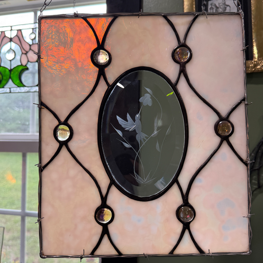 Ethereal Lace Stained Glass Suncatcer
