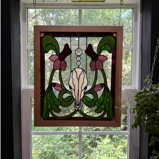 Lifeseed in The Bone Garden Stained Glass Panel