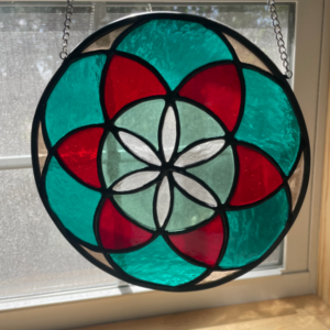 Seed of Life Stained Glass Suncatcher