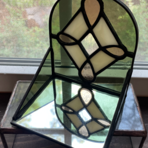 stained glass candle holder