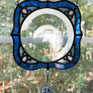 Faience Round Bevel Suncatcher