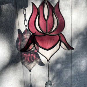 stained glass flower