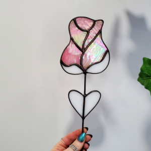 stained glass rose
