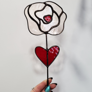 stained glass rose
